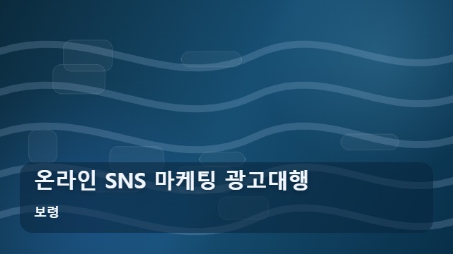 보령 온라인 SNS 마케팅 광고대행 사업자 주목, SNS 마케팅 광고대행 실패 없는 온라인 홍보 비결은? 대표 이미지