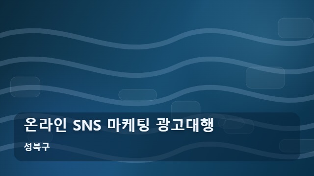 성북구 온라인 SNS 마케팅 광고대행 온라인 SNS 마케팅, 성과 없는 광고대행이 고민이라면? 대표 이미지