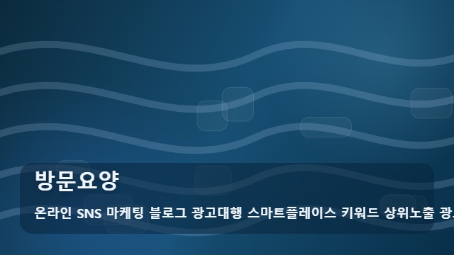 온라인 SNS 마케팅 블로그 광고대행 스마트플레이스 키워드 상위노출 광고대행사 방문요양 방문요양 선택 가이드 대표 이미지