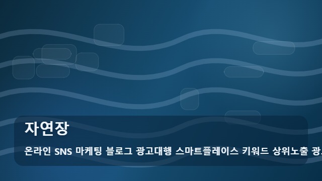 온라인 SNS 마케팅 블로그 광고대행 스마트플레이스 키워드 상위노출 광고대행사 자연장 자연장 준비 어떻게 시작할까요? 안내 대표 이미지