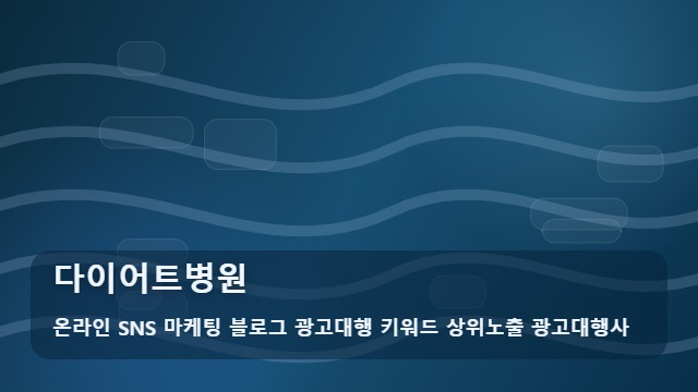 온라인 SNS 마케팅 블로그 광고대행 키워드 상위노출 광고대행사 다이어트병원 다이어트병원 방문 전 체크리스트 가이드 대표 이미지