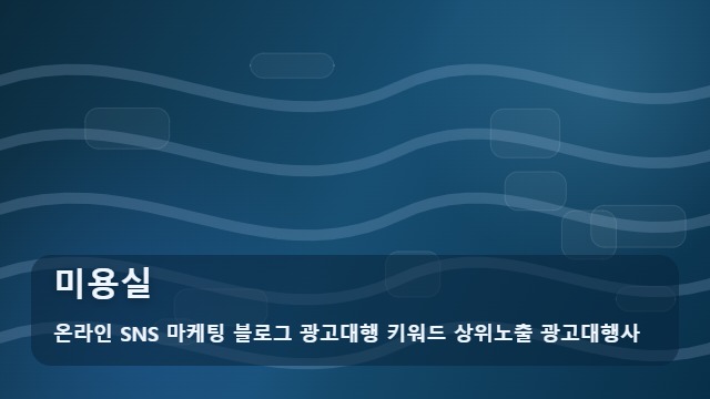 온라인 SNS 마케팅 블로그 광고대행 키워드 상위노출 광고대행사 미용실 미용실 실패 주의보! 분석 대표 이미지