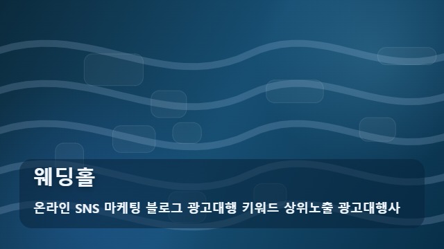 온라인 SNS 마케팅 블로그 광고대행 키워드 상위노출 광고대행사 웨딩홀 웨딩홀 준비를 돕는 실무 가이드 대표 이미지