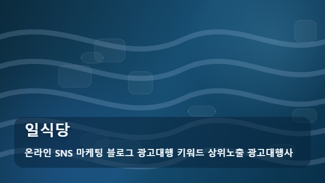 온라인 SNS 마케팅 블로그 광고대행 키워드 상위노출 광고대행사 일식당 성공적인 일식당 홍보를 위한 예산 가이드 대표 이미지