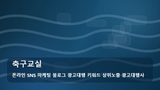 온라인 SNS 마케팅 블로그 광고대행 키워드 상위노출 광고대행사 축구교실 축구교실 선택 기준은? 가이드 대표 이미지