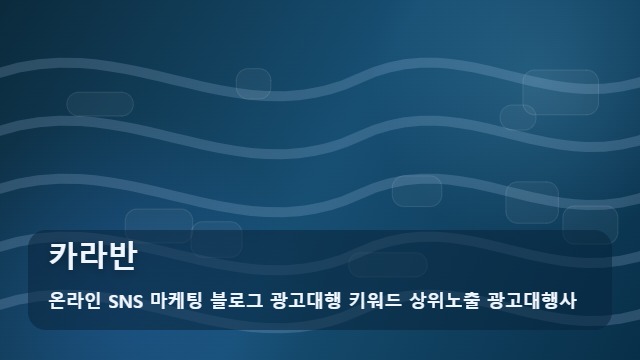 온라인 SNS 마케팅 블로그 광고대행 키워드 상위노출 광고대행사 카라반 카라반 시즌별 이용법 분석 제언 대표 이미지