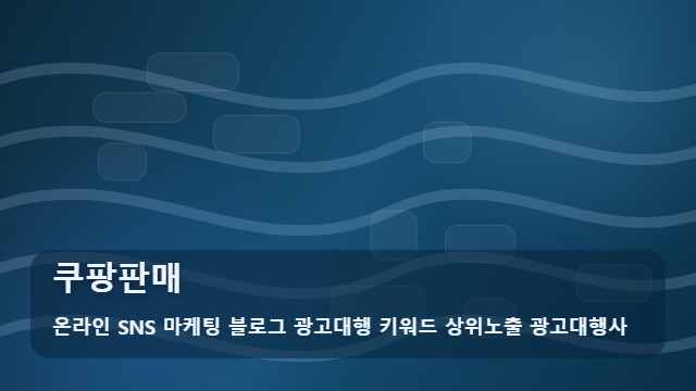 온라인 SNS 마케팅 블로그 광고대행 키워드 상위노출 광고대행사 쿠팡판매 쿠팡판매 성장을 위한 맞춤 전략 대표 이미지