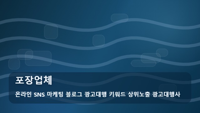 온라인 SNS 마케팅 블로그 광고대행 키워드 상위노출 광고대행사 포장업체 포장업체 B2B 전략 비교 대표 이미지