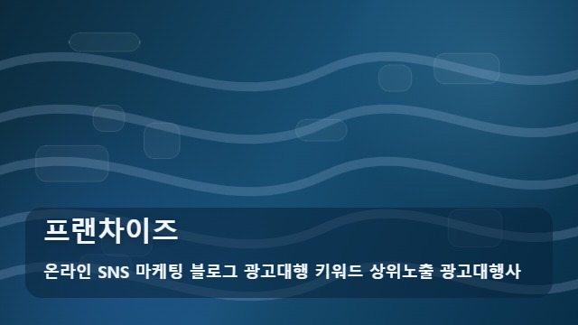 온라인 SNS 마케팅 블로그 광고대행 키워드 상위노출 광고대행사 프랜차이즈 프랜차이즈 창업 성공하려면 이것부터 체크하세요 대표 이미지