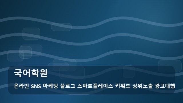 온라인 SNS 마케팅 블로그 스마트플레이스 키워드 상위노출 광고대행 국어학원 국어학원 내신 수능 비교와 활용법 대표 이미지