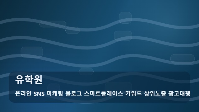 온라인 SNS 마케팅 블로그 스마트플레이스 키워드 상위노출 광고대행 유학원 실패 없는 유학원 결정을 위한 비교법 대표 이미지