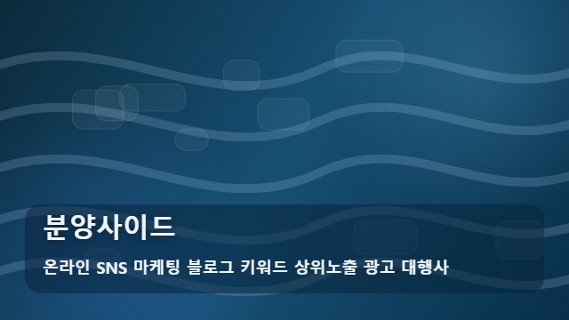 온라인 SNS 마케팅 블로그 키워드 상위노출 광고 대행사 분양사이드 분양사이드 주의점, 제언 대표 이미지