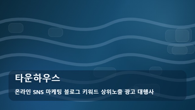 온라인 SNS 마케팅 블로그 키워드 상위노출 광고 대행사 타운하우스 타운하우스 핵심 체크포인트 대표 이미지
