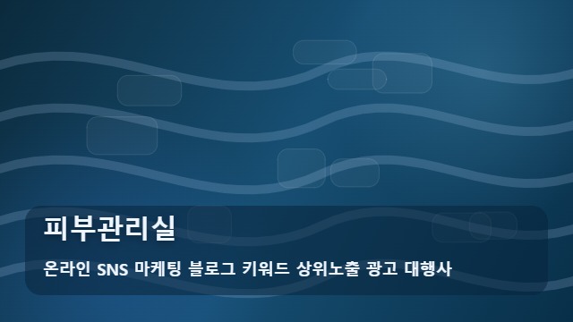 온라인 SNS 마케팅 블로그 키워드 상위노출 광고 대행사 피부관리실 피부관리실 핵심 체크포인트 대표 이미지