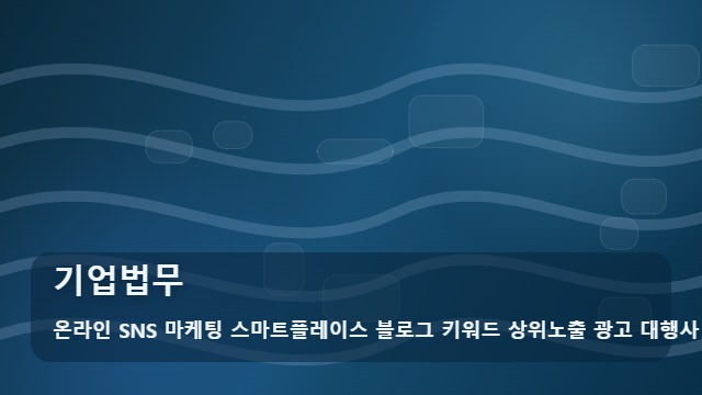 온라인 SNS 마케팅 스마트플레이스 블로그 키워드 상위노출 광고 대행사 기업법무 기업법무 핵심 체크포인트 대표 이미지