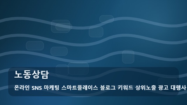 온라인 SNS 마케팅 스마트플레이스 블로그 키워드 상위노출 광고 대행사 노동상담 노동상담 전후 대응 전략 비교 가이드 대표 이미지