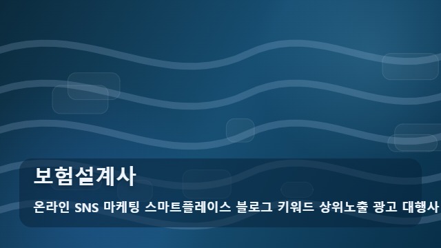 온라인 SNS 마케팅 스마트플레이스 블로그 키워드 상위노출 광고 대행사 보험설계사 보험설계사 자주 묻는 핵심 질문 대표 이미지