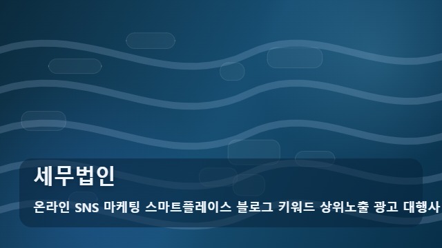 온라인 SNS 마케팅 스마트플레이스 블로그 키워드 상위노출 광고 대행사 세무법인 세무법인 실패 없는 선택 기준, 분석 전략 대표 이미지
