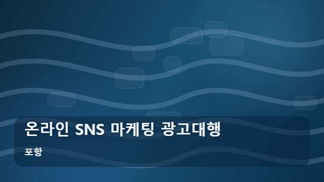 포항 온라인 SNS 마케팅 광고대행 효율적인 온라인 SNS 광고대행 성과를 내는 팩트는? 대표 이미지